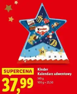 Lidl Kalendarz adwentowy Kinder oferta