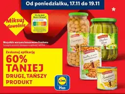 Lidl Ogórki w plastrach Freshona oferta
