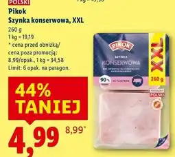 Lidl Szynka konserwowa wieprzowa Pikok oferta
