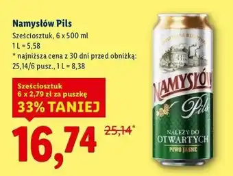 Lidl Piwo Namysłów Pils 6-pak oferta
