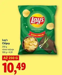 Lidl Chipsy zielona cebulka Lay's oferta