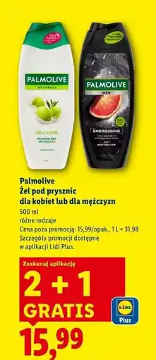 Lidl Żel pod prysznic energising Palmolive For Men oferta