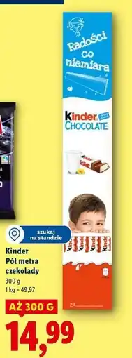 Lidl Czekoladki Kinder Chocolate oferta