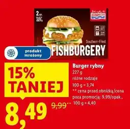 Lidl Fishburger w stylu południowym Abramczyk oferta