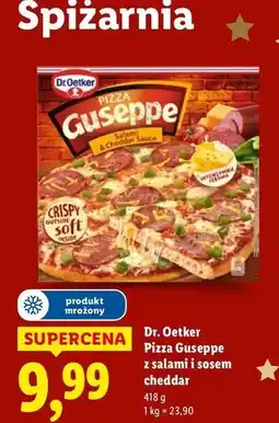 Lidl Pizza salami & cheddar sauce Dr. Oetker Guseppe oferta