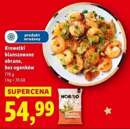 Lidl Krewetki vannamei blanszowane Norso oferta