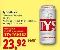 Lidl Piwo Tyskie Gronie oferta