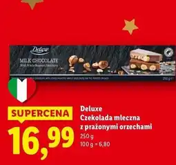 Lidl Czekolada mleczna z prażonymi orzechami laskowymi Deluxe (Schwarz) oferta