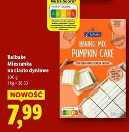 Lidl Mieszanka do ciasta dyniowego Belbake oferta