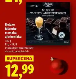 Lidl Mleczko w czekoladzie deserowej ajerkoniak Deluxe (Schwarz) oferta