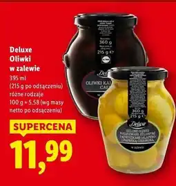 Lidl Oliwki zielone nadziewane papryką czerwoną i czosnkiem Deluxe (Schwarz) oferta