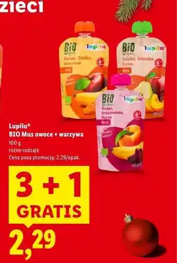 Lidl Mus jabłko gruszka dynia Lupilu oferta