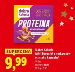 Lidl Minibatoniki z nerkowców o smaku karmelu Dobra Kaloria oferta