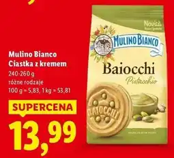 Lidl Ciastka baiocchi pistacjowe Mulino Bianco oferta