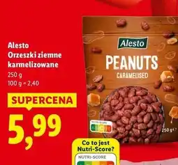 Lidl Orzechy ziemne karmelizowane Alesto oferta