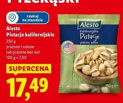 Lidl Pistacje bez soli Alesto oferta