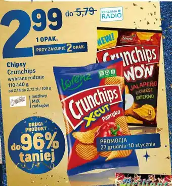 Intermarche Chipsy jalapeno &amp; cheese inferno 1 SZT 140 G oferta