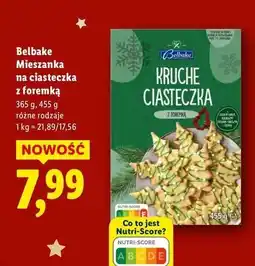 Lidl Kruche ciasteczka z foremką Belbake oferta