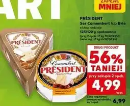 Kaufland Ser camembert naturalny President oferta