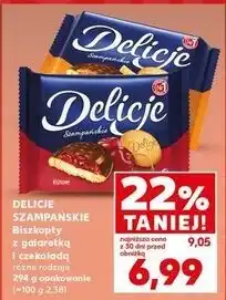 Kaufland Ciastka z galaretką wiśniową Delicje Szampańskie oferta