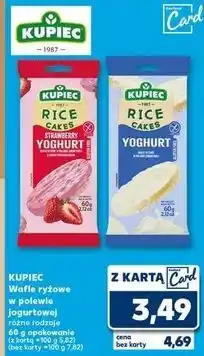 Kaufland Wafle ryżowe polewa jogurtowa Kupiec oferta