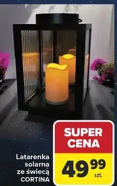 Carrefour Latarenka led z jedną świecą Cortina oferta