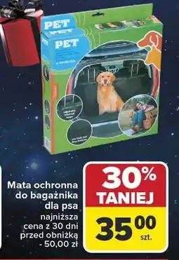 Carrefour Mata do bagażnika dla psa 155 x 104 33 cm oferta