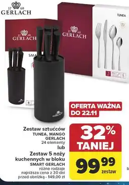 Carrefour Zestaw noży w bloku smart Gerlach oferta