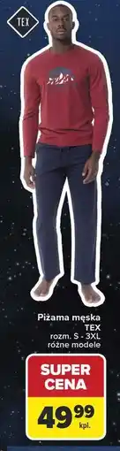 Carrefour Piżama męska rozm. s-3xl Tex oferta