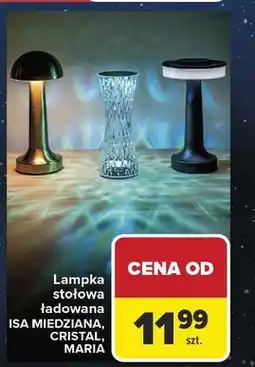 Carrefour Lampka stołowa isa miedziana oferta