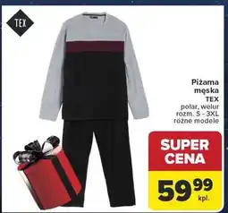Carrefour Piżama męska welurowa s-3xl Tex oferta