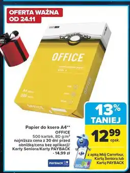 Carrefour Papier kolorowy a4 100 k Office Products oferta