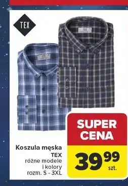 Carrefour Koszula męska s-3xl Tex oferta