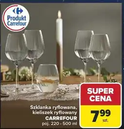 Carrefour Kieliszek ryflowany Carrefour oferta