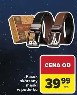 Carrefour Pasek męski skórzany oferta