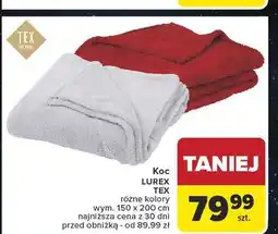 Carrefour Koc lurex 150 x 200 cm Tex oferta