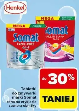 Carrefour Tabletki do zmywarek lemon & lime Somat All In 1 oferta