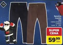 Carrefour Spodnie męskie s-3xl Tex oferta