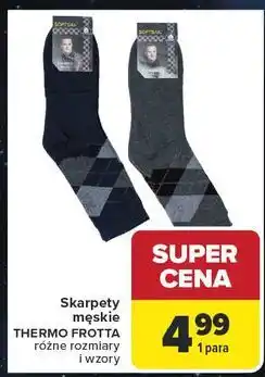 Carrefour Skarpety męskie thermo frotta oferta