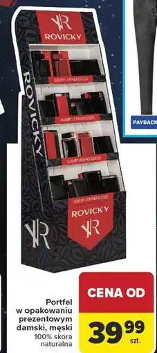 Carrefour Portfel skórzany męski Rovicky (Galanteria) oferta