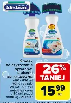 Carrefour Środek czyszcząco-odplamiający do dywanów i tapicerek Dr. Beckmann oferta
