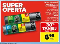 Carrefour Worki na śmieci z taśmą 60 l Jan Niezbędny oferta