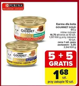 Carrefour Karma dla kota mus z kurczakiem Purina Gourmet Gold oferta