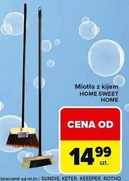 Carrefour Miotła z kijem home Sweet Home oferta