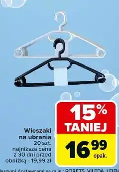 Carrefour Wieszaki plastikowe oferta