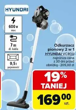 Carrefour Odkurzacz 2w1 vc800 Hyundai oferta