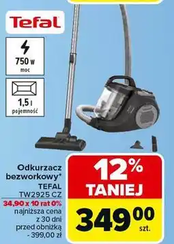 Carrefour Odkurzacz swift power cyclonic tw2925 Tefal oferta