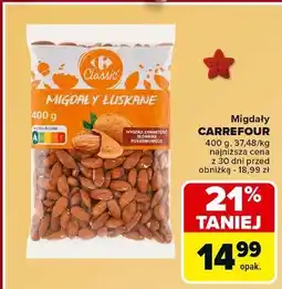 Carrefour Migdały łuskane Carrefour Extra oferta