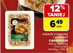 Carrefour Łazanki z kapustą i grzybami Carrefour Extra oferta