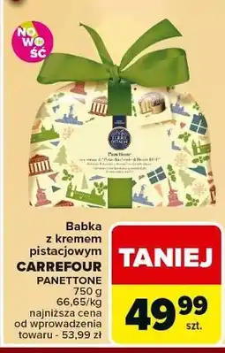 Carrefour Babka z kremem pistacjowym Carrefour Extra oferta